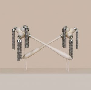 Flails made from wood and metal