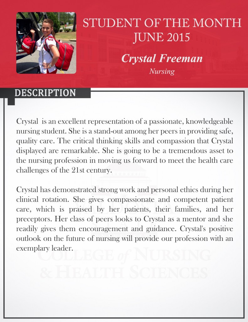 June 2015-Crystal Freeman