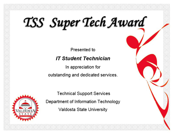 TSS Super Tech Award
