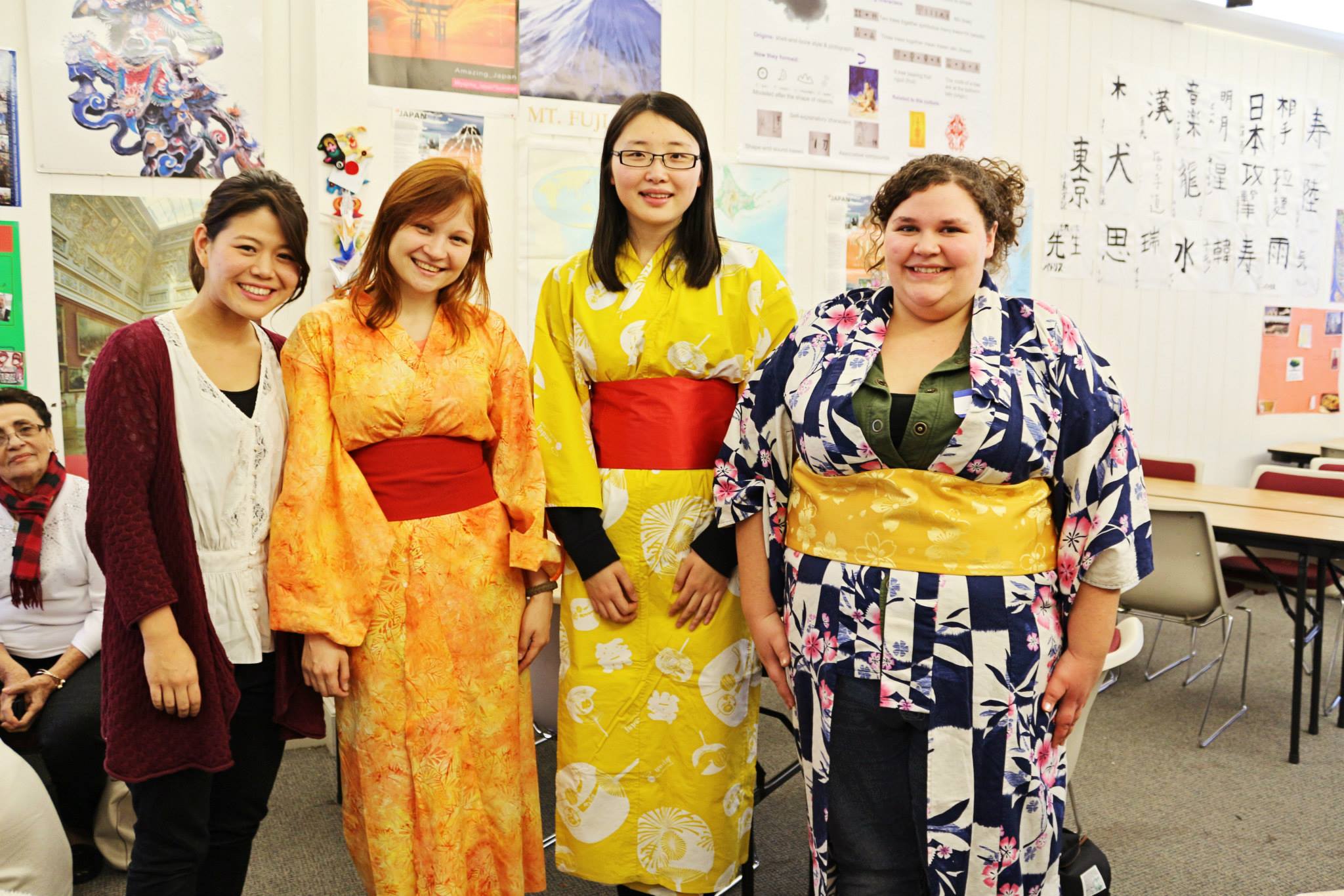 Students in Kimonos