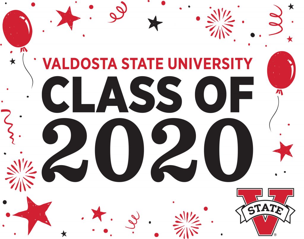 Class of 2020 print at home sign.