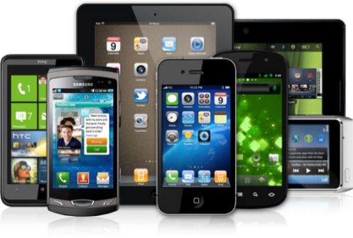 Assortment of Smart Phones and Tablets