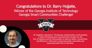 Read more about the article Congratulations to Dr. Barry Hojjatie, winner of the Georgia Institute of Technology Georgia Smart Communities Challenge!