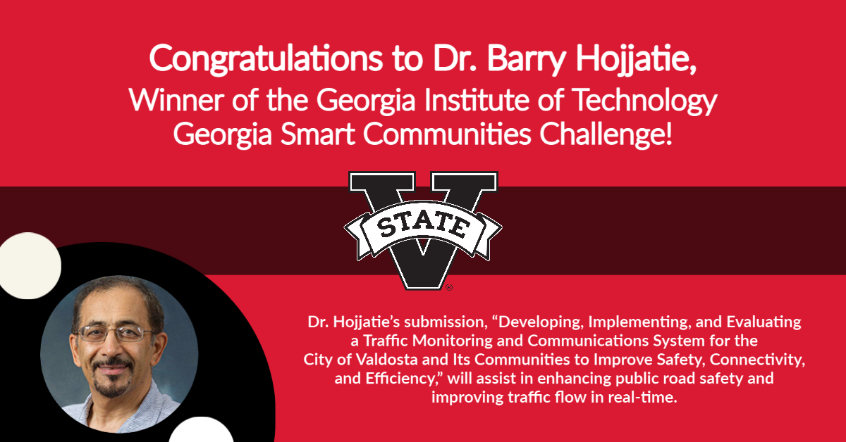 You are currently viewing Congratulations to Dr. Barry Hojjatie, winner of the Georgia Institute of Technology Georgia Smart Communities Challenge!