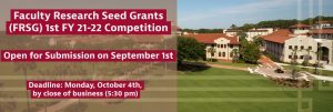 Read more about the article The Faculty Research Seed Grants FY 21-22 Competition are open for submission!