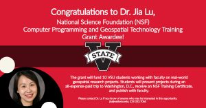 Read more about the article Congratulations to Dr. Jia Lu, National Science Foundation Grant Awardee!