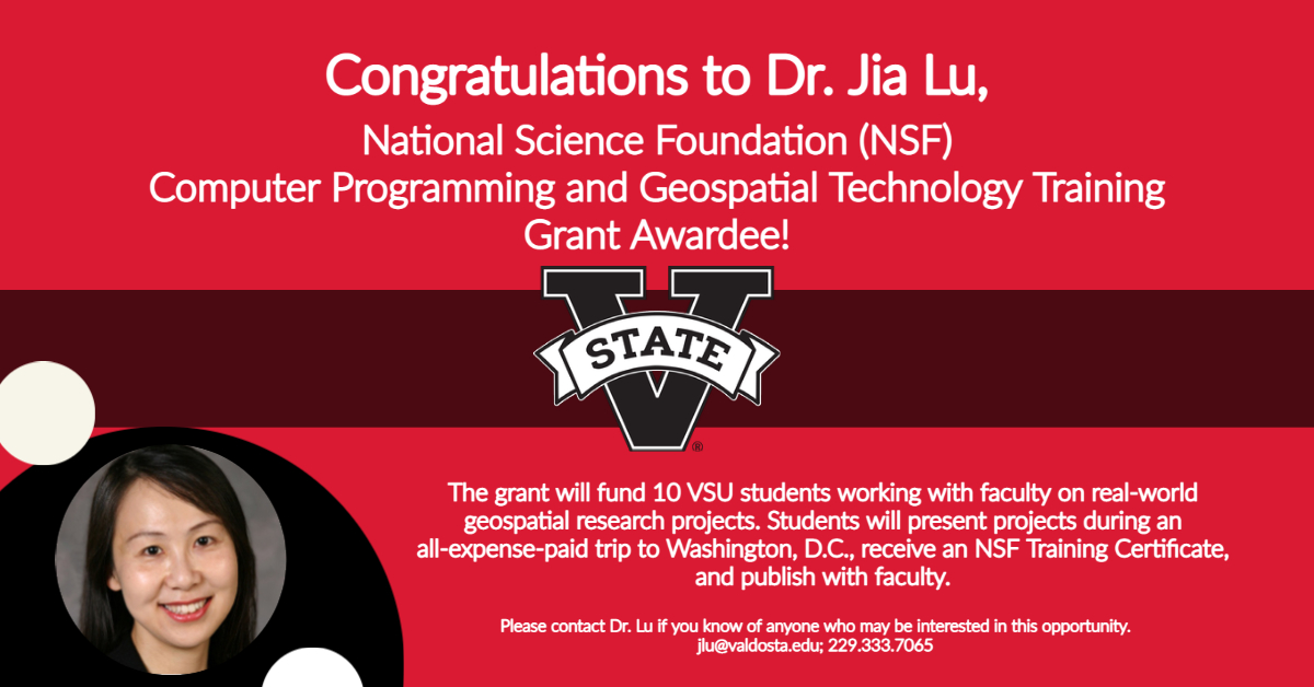 You are currently viewing Congratulations to Dr. Jia Lu, National Science Foundation Grant Awardee!