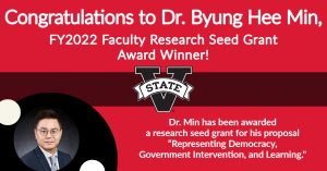 Read more about the article Congratulations to Dr. Byung Hee Min, FY 2022 FRSG Winner!