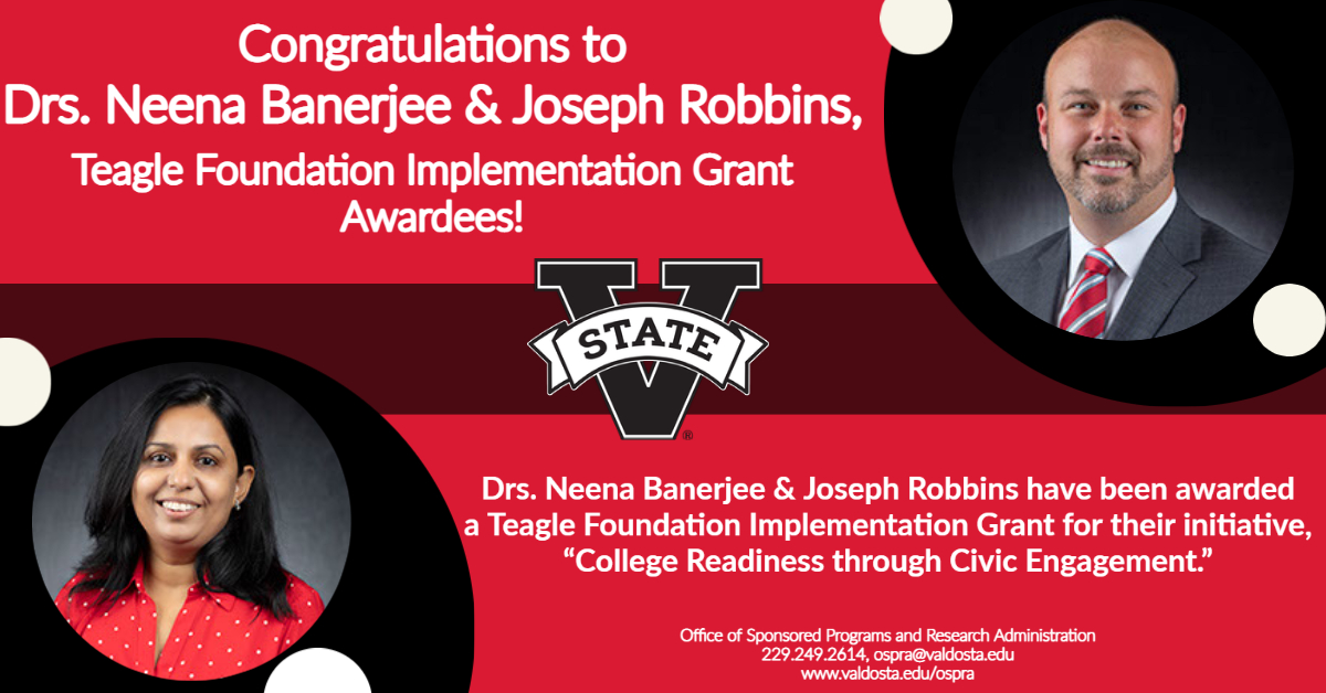 You are currently viewing Congratulations to Teagle Foundation Awardees, Drs. Neena Banerjee & Joseph Robbins!