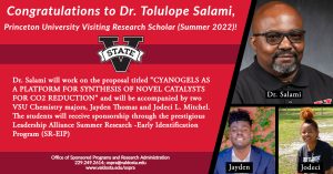 Read more about the article Congratulations to Princeton University Visiting Research Scholar, Dr. Tolulope Salami!