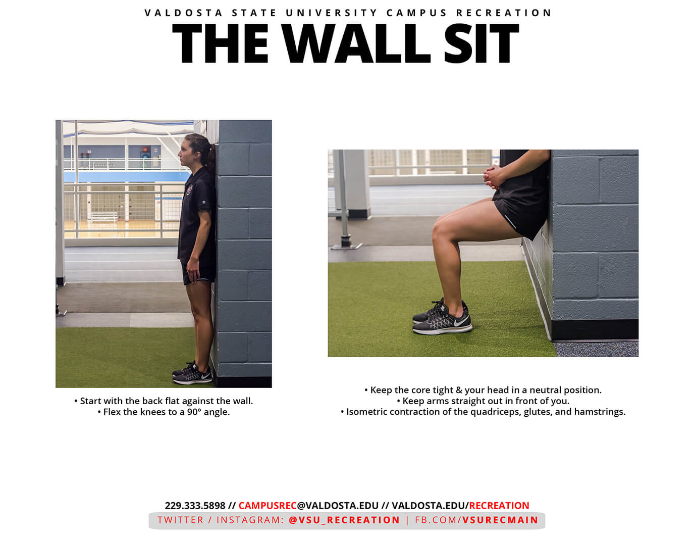 wall sit muscles