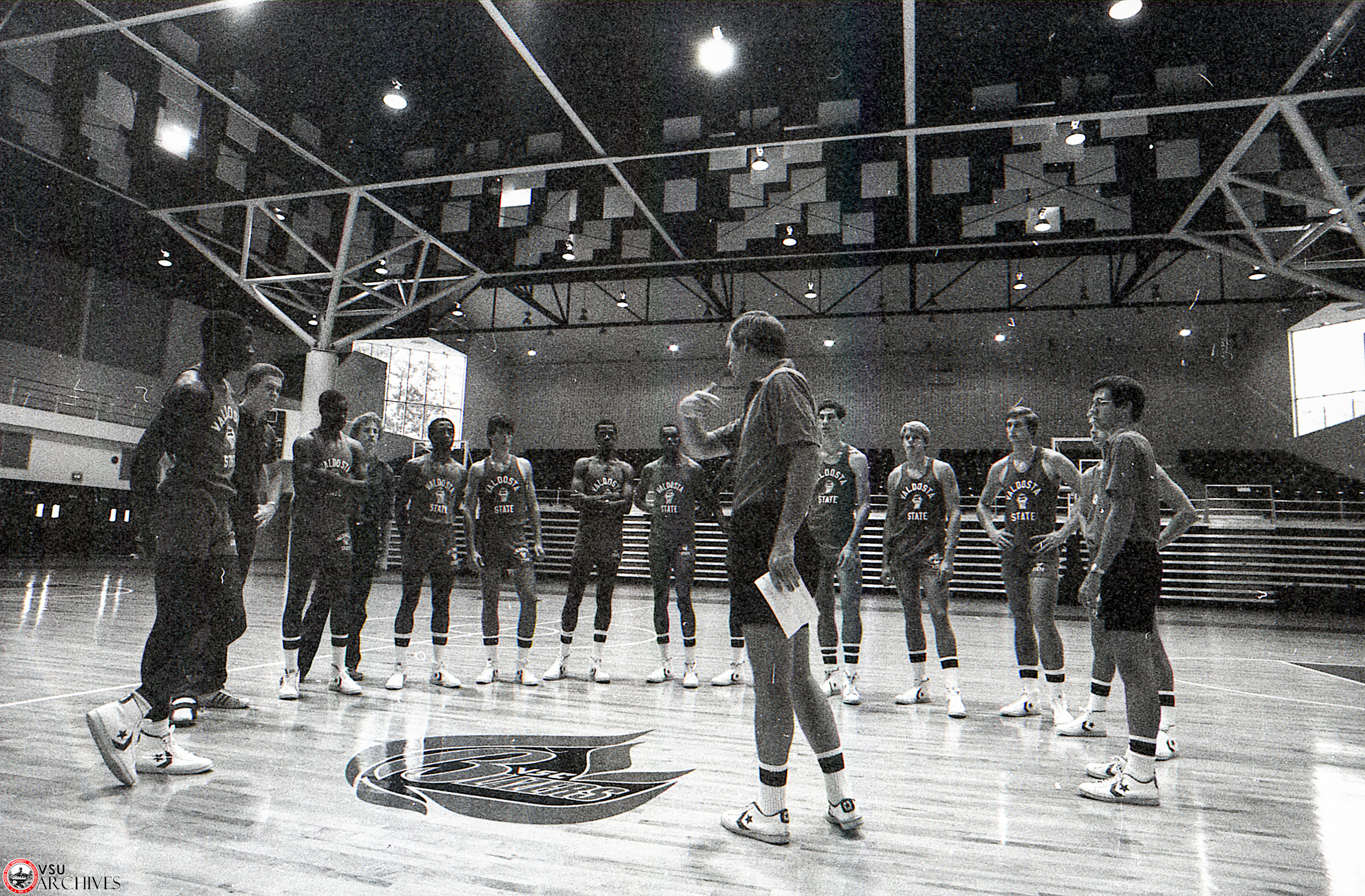 1982, First Basketball Practice in New P.E. Complex