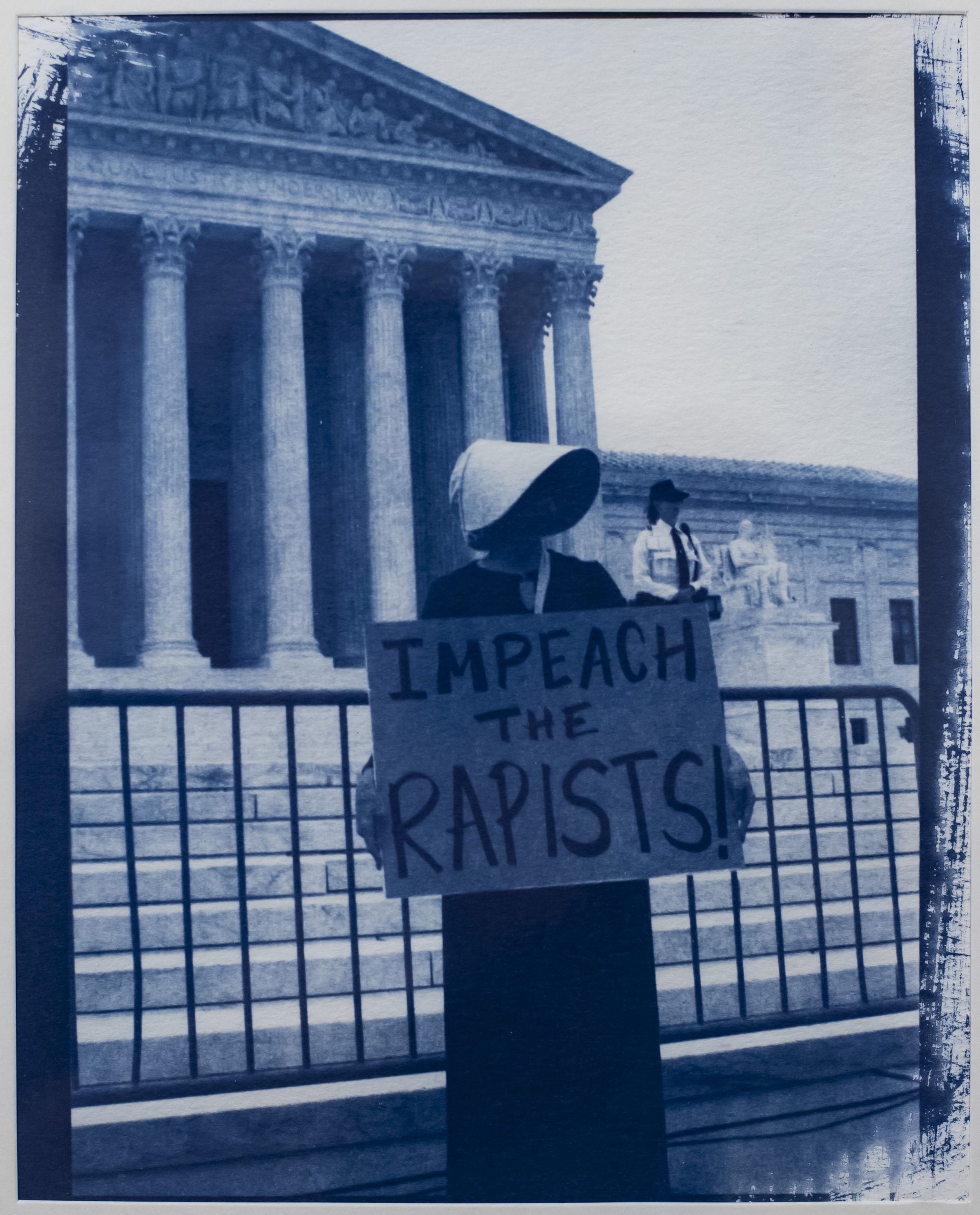 Shelby Coulter of Jackson, Georgia Impeach (Cyanotype) Second Place