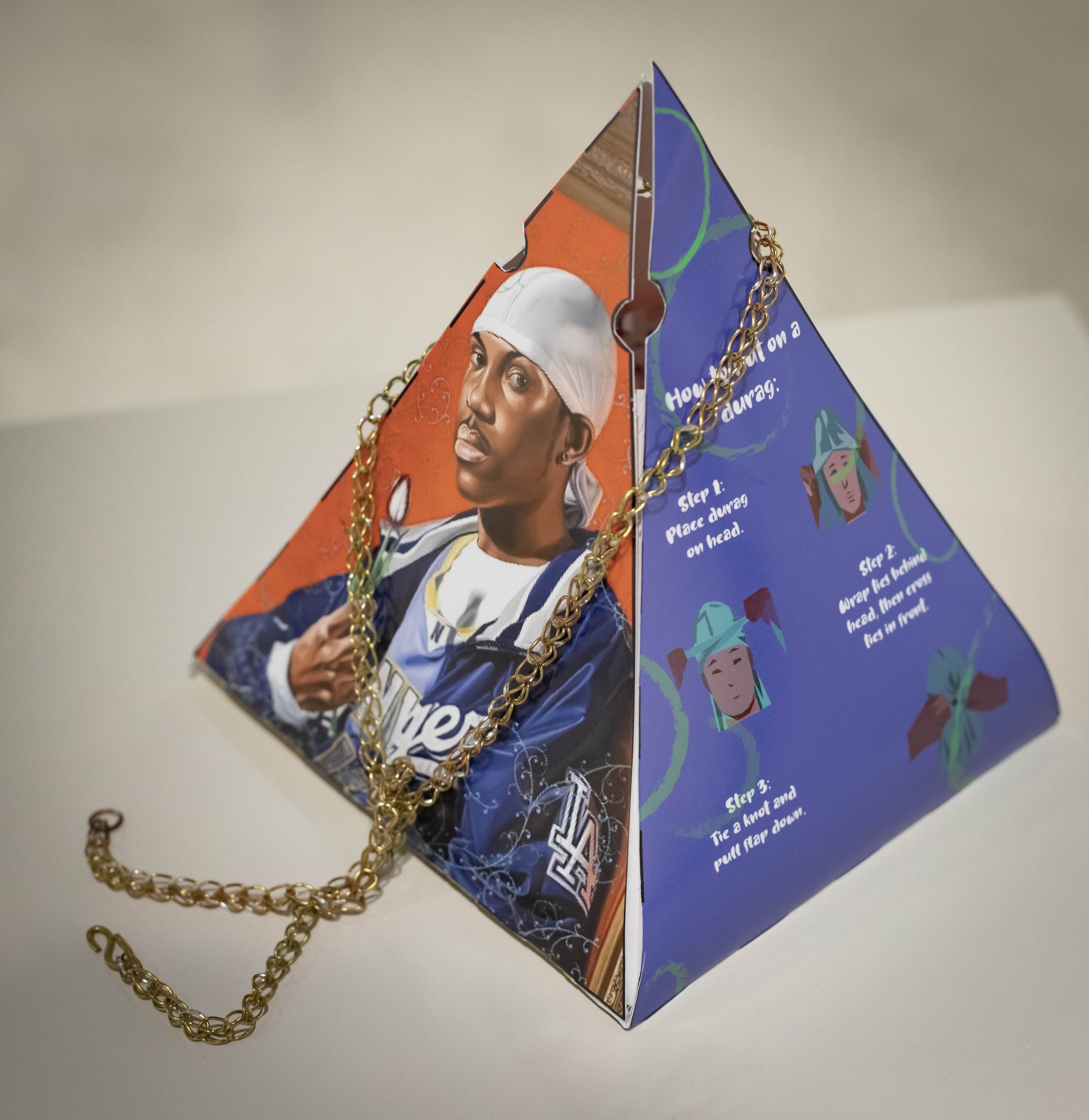 Jadah Alford of Hinesville, Georgia Kehinde Wiley’s Durag Decour (Graphic Illustrations on Paper)