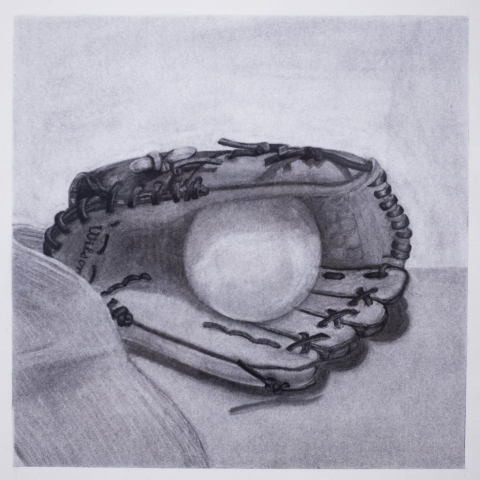Maria Carbonell of Barranquilla, Colombia Baseball Glove (Drawing)